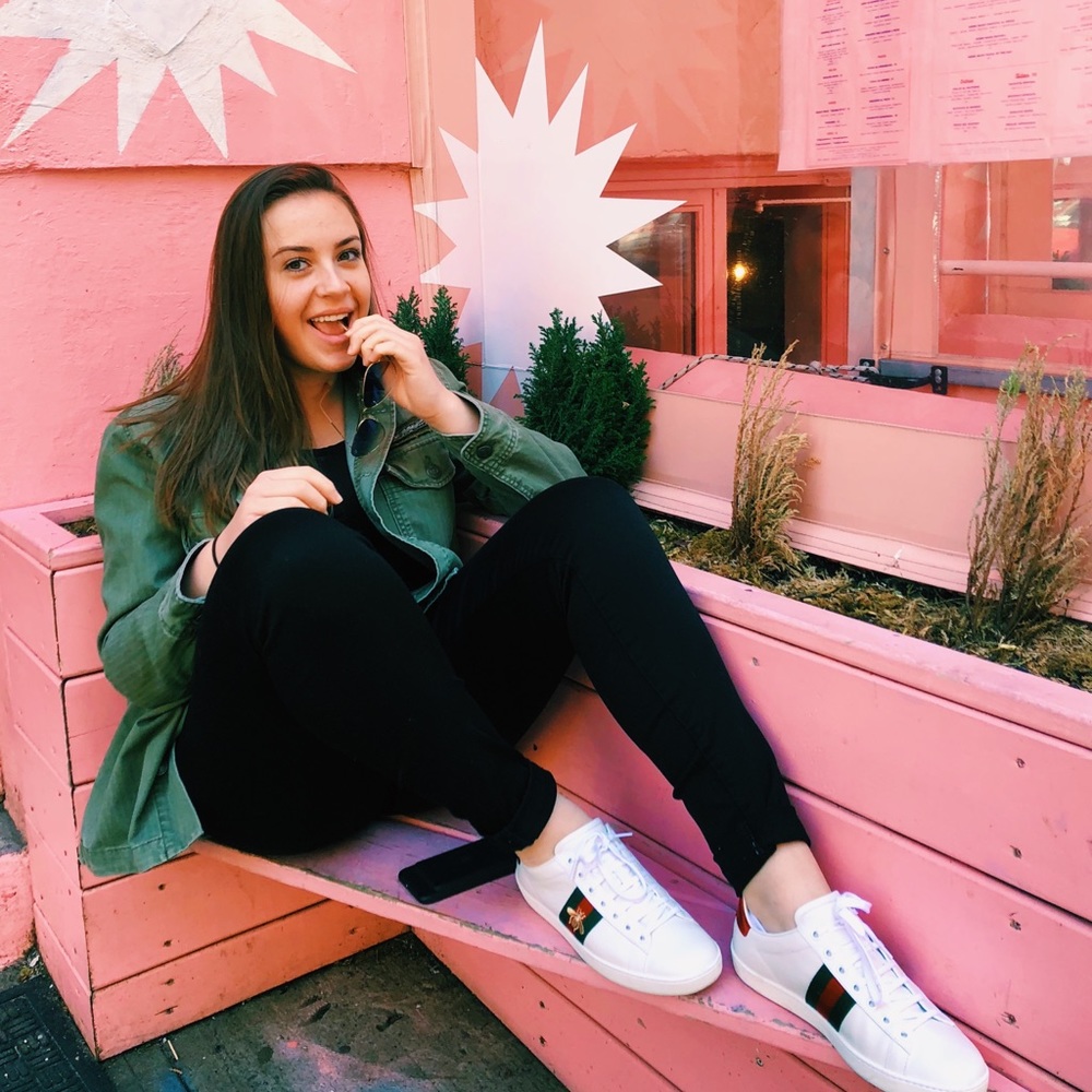 cute army green utility jacket with beaded details